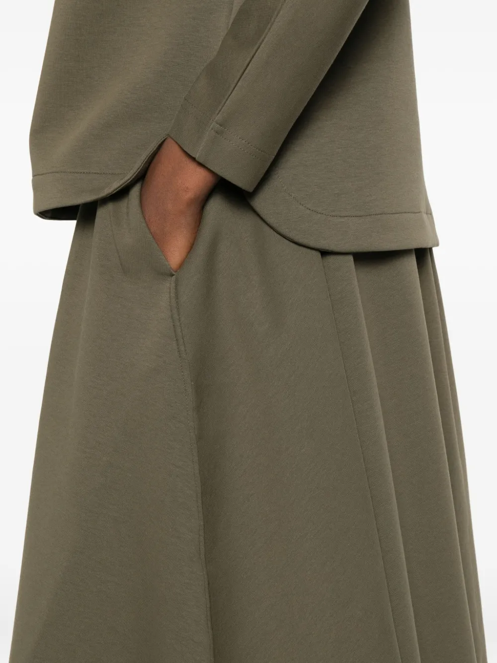 Psophia Drawstring Skirt In Green