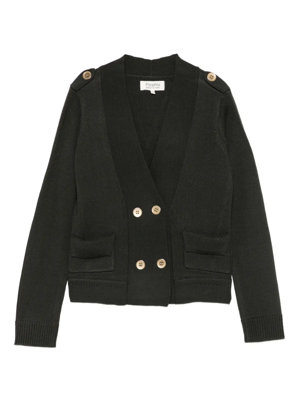 PSOPHIA patch-pocket cardigan | Green | Image 1