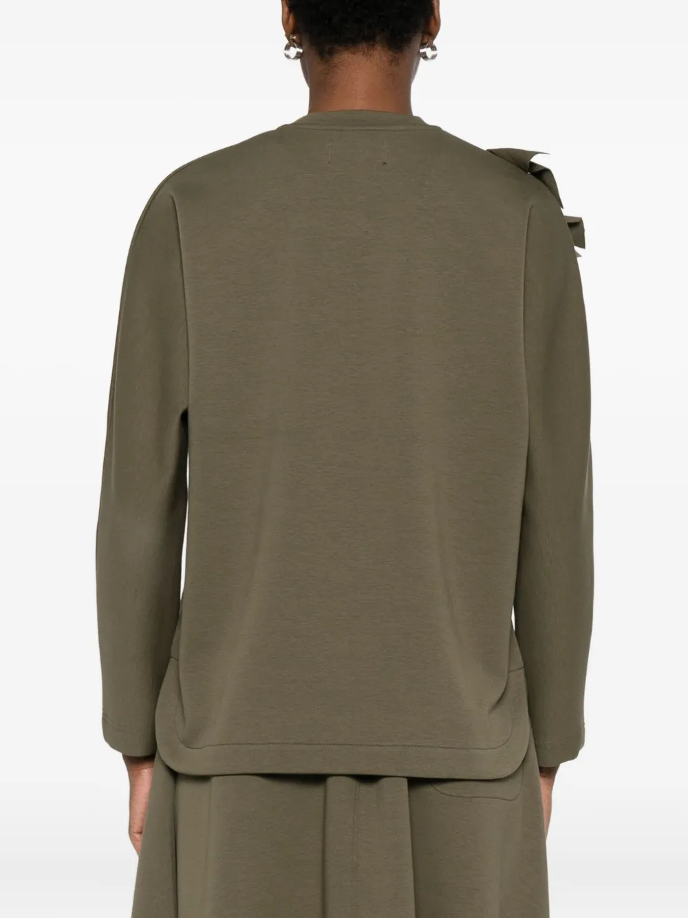 Psophia Bow-appliqué T-shirt In Green