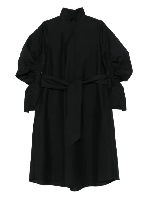 PSOPHIA vestido midi con detalle fruncido