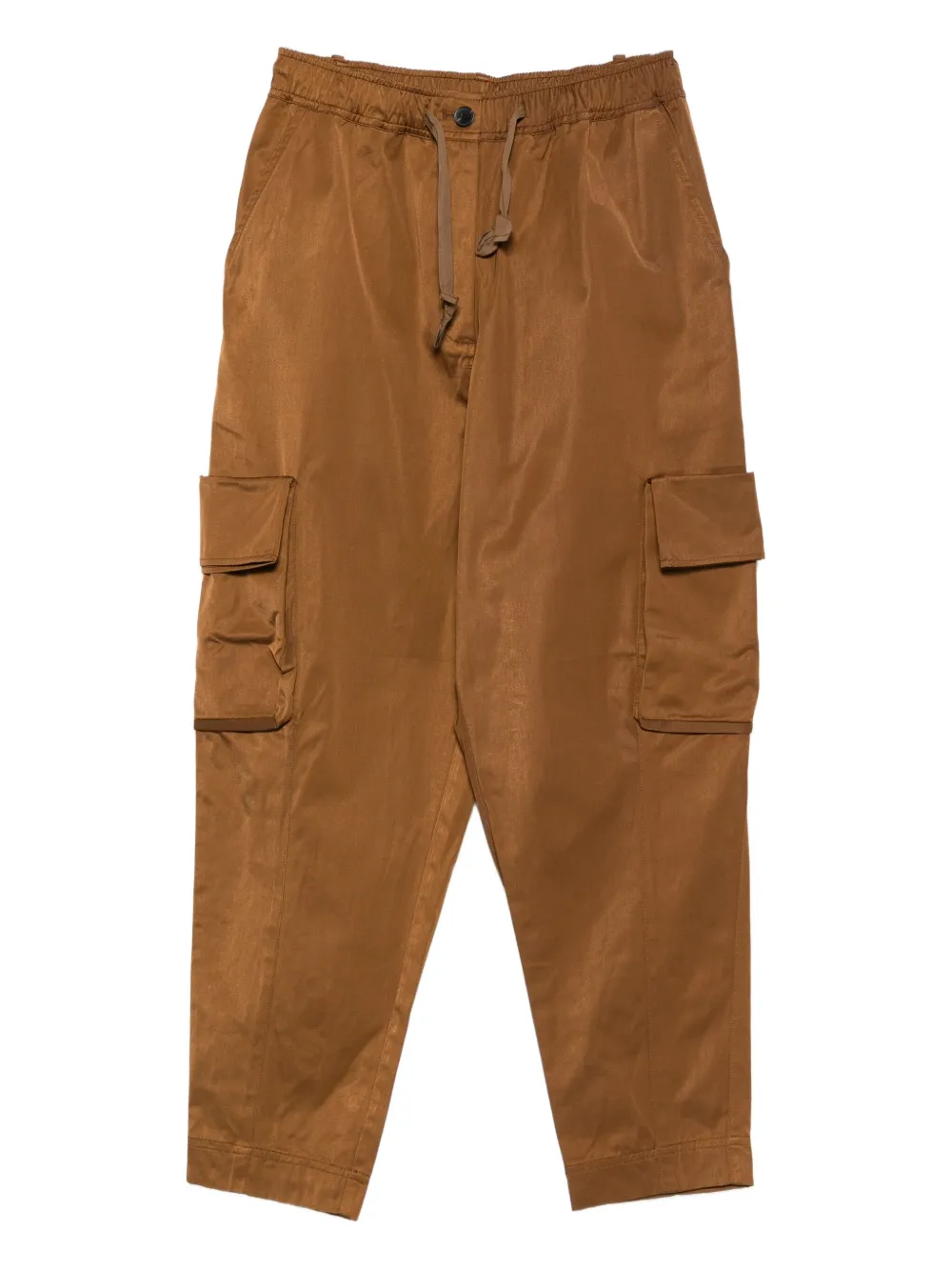 PSOPHIA cargo-pocket drawstring trousers | Brown | Image 1