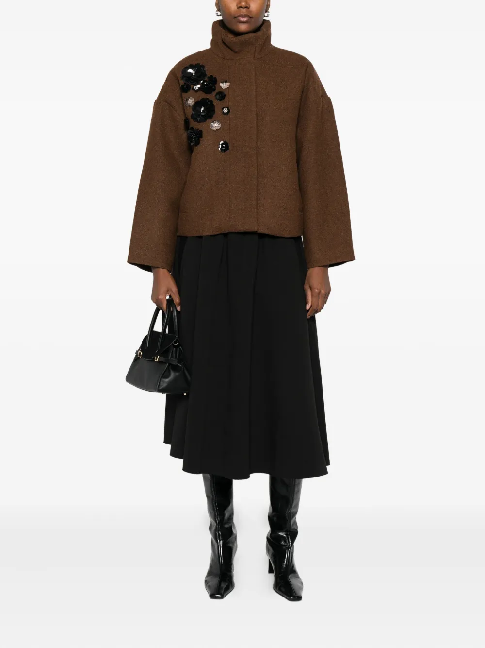 PSOPHIA chamarra de lana con apliques florales | Chamarras cortas | Image 2