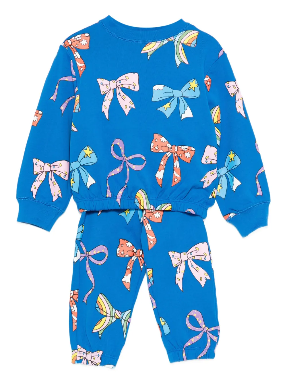 Stella McCartney Kids bow-print tracksuit - Blu