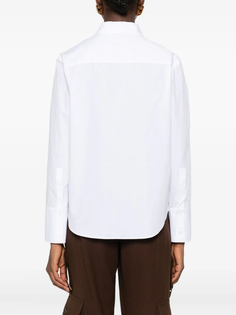 Ermanno Firenze Floral-embroidered Shirt In White