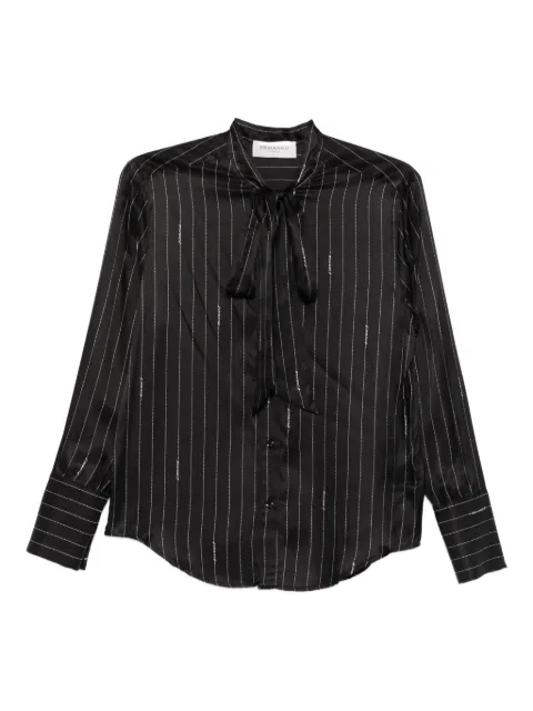 ERMANNO FIRENZE  pussy-bow striped shirt