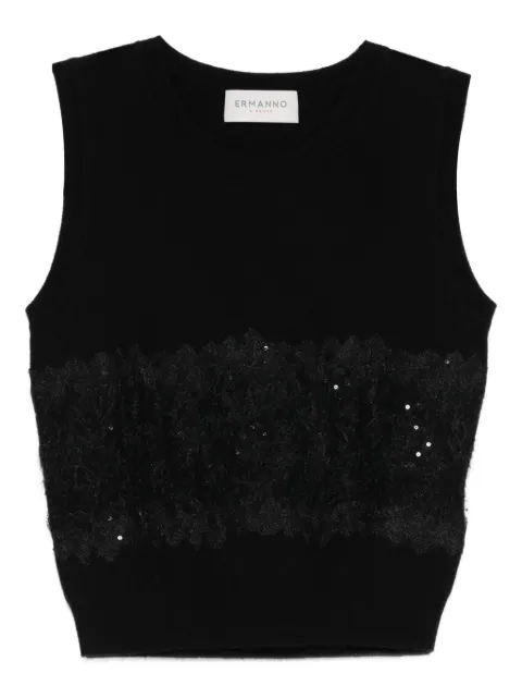 ERMANNO FIRENZE sequin-embellished top