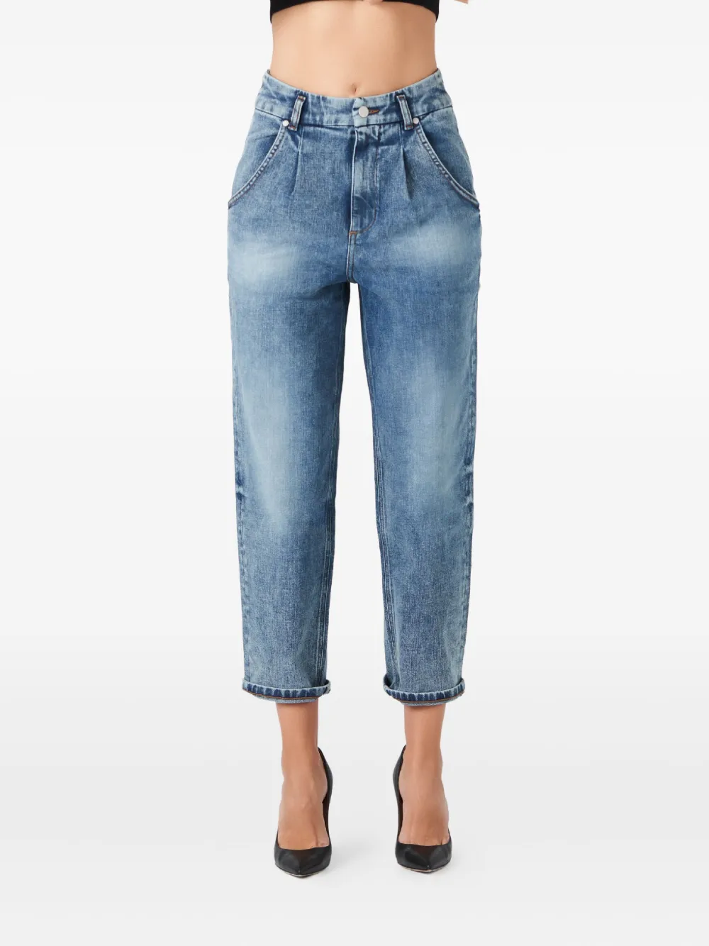 No44 pleated jeans - Blauw