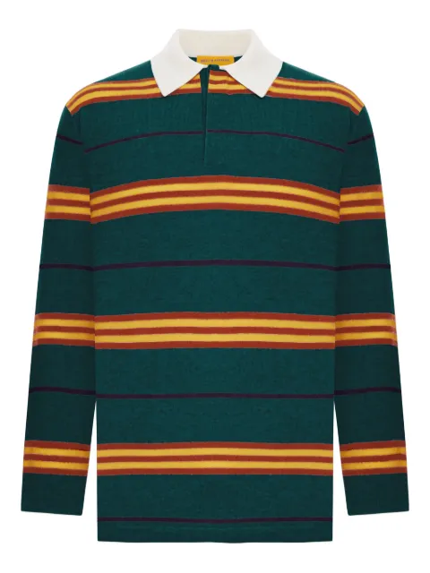 Guest In Residence striped-pattern long-sleeve polo shirt