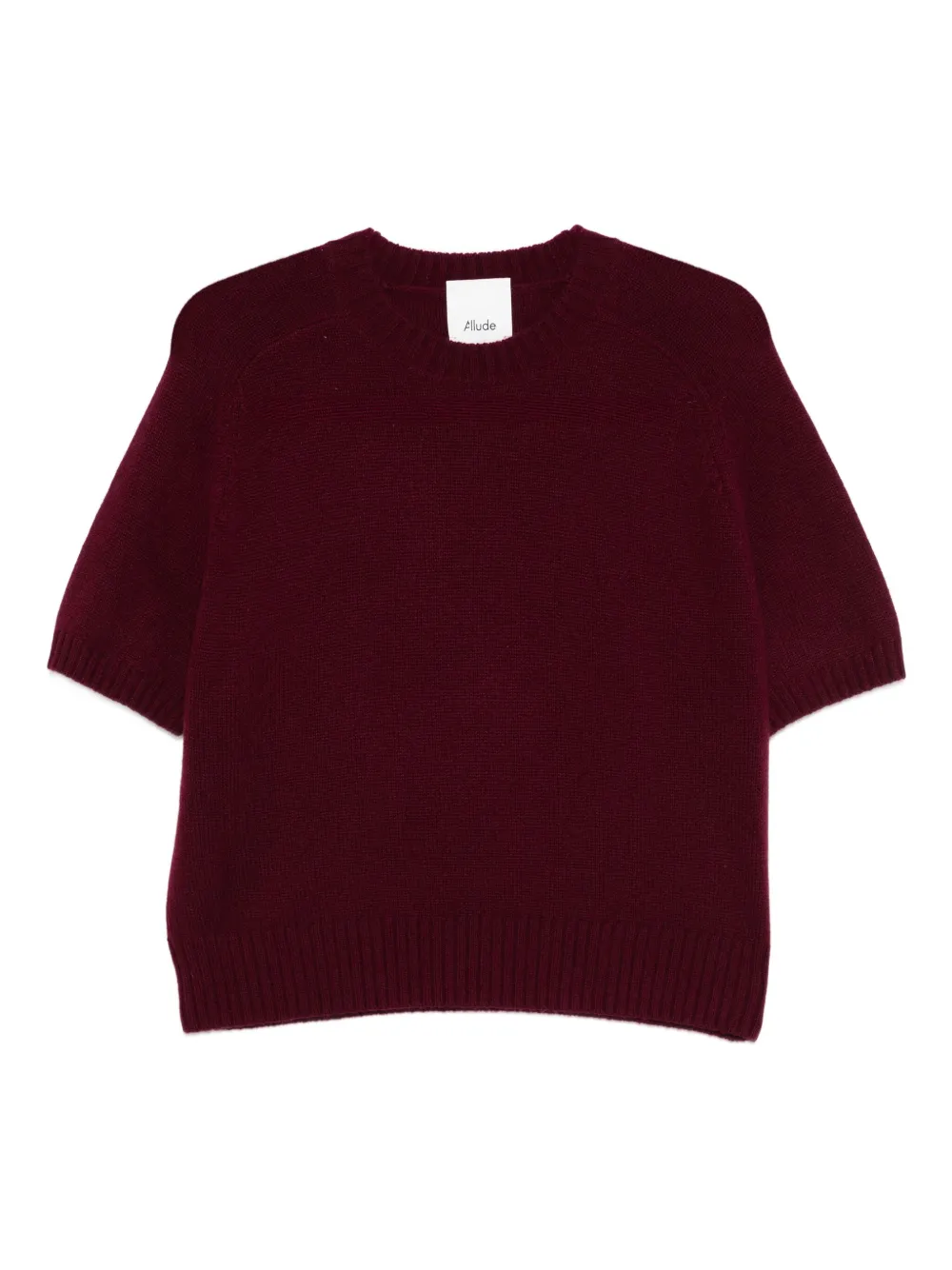 Allude ショートスリーブ トップ | レッド | Image 1