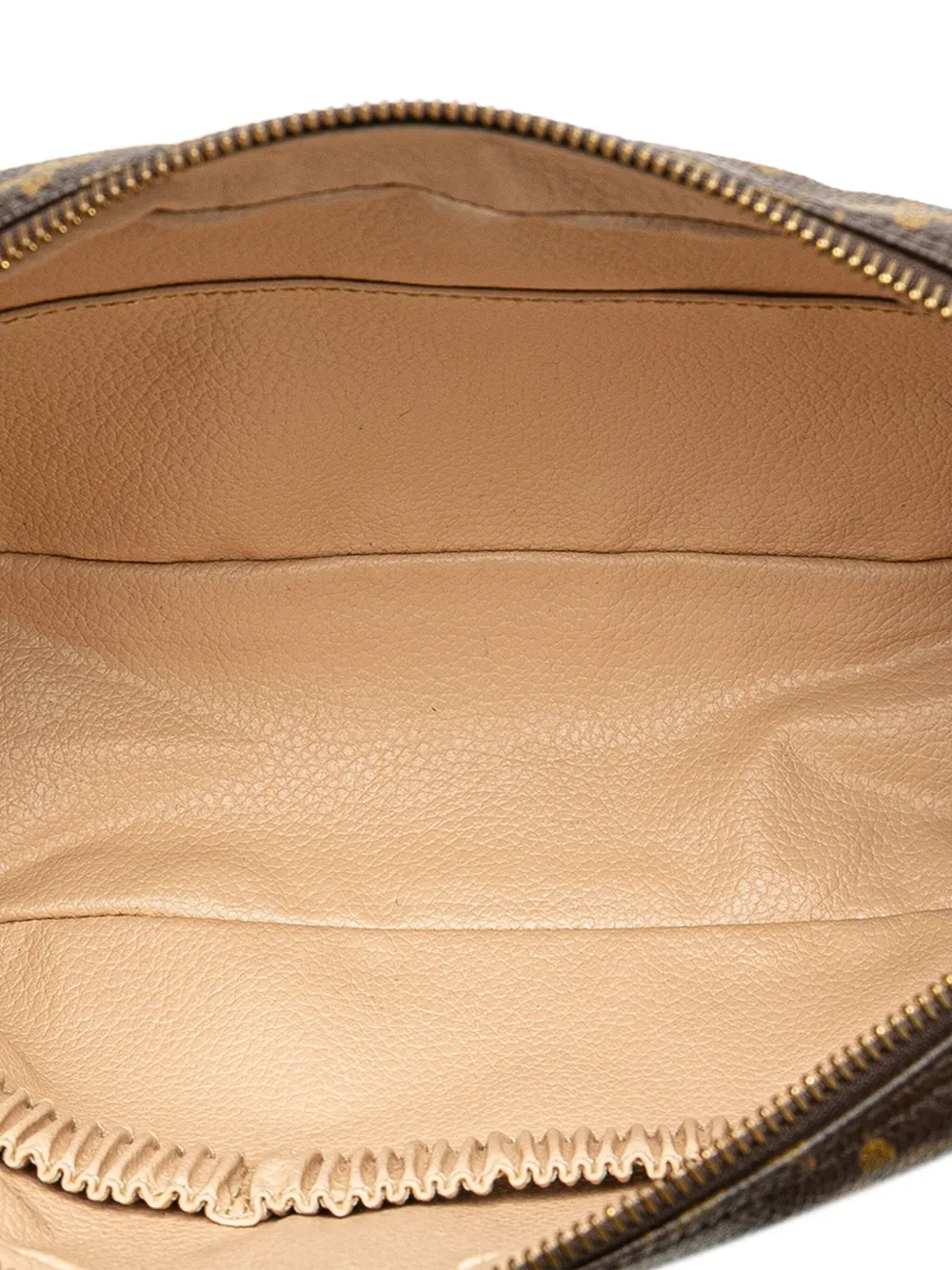 Pre-owned Louis Vuitton 1991 Monogram Trousse Toilette 28 Clutch Bag In Brown