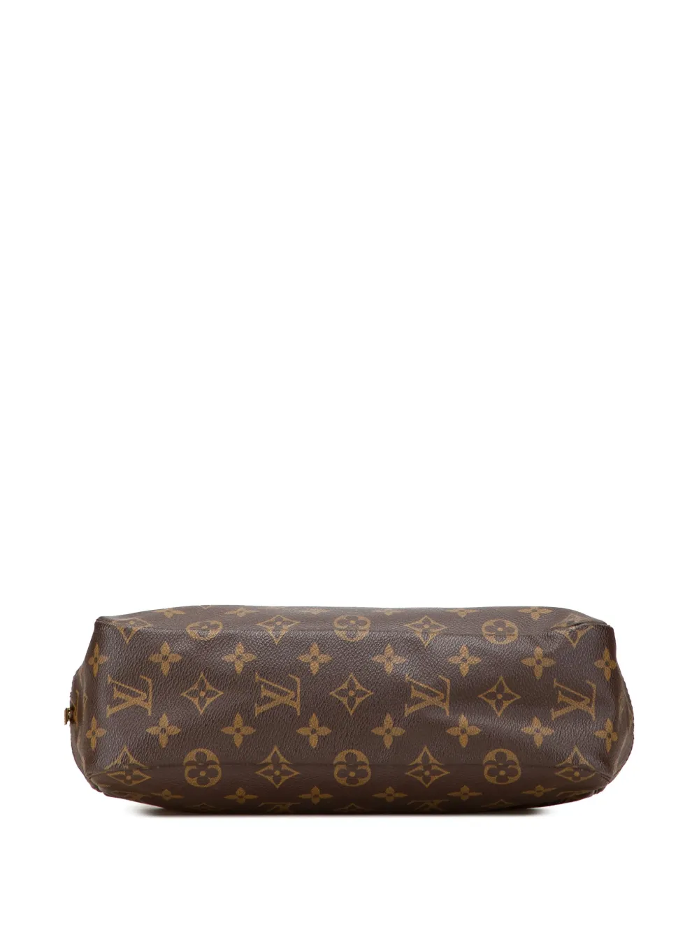 Pre-owned Louis Vuitton 1991 Monogram Trousse Toilette 28 Clutch Bag In Brown