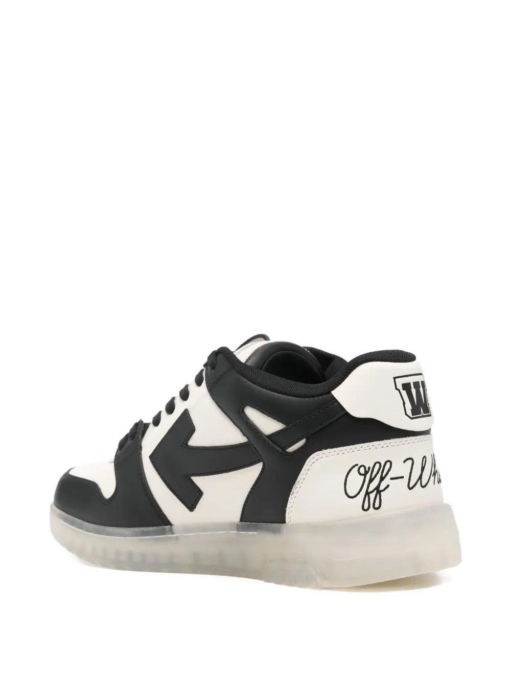 Off-White Leren sneakers Zwart
