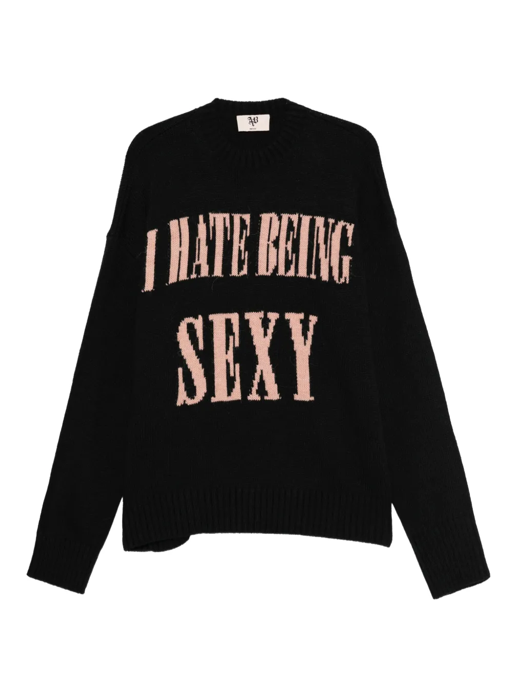 Aniye By Intarsia-knit Sweater In Black