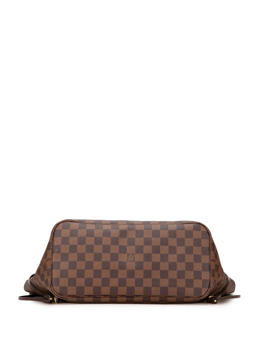 Pre-owned Louis Vuitton 2009 Damier Ebene Neverfull Mm Tote Bag In Brown