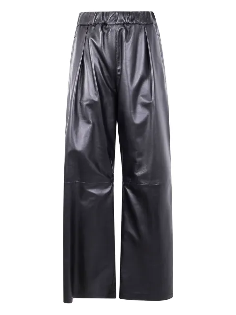 Semicouture pleat-detail trousers