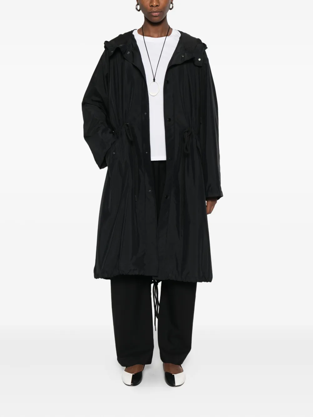 6397 hooded drawstring coat | Parkas | Image 2