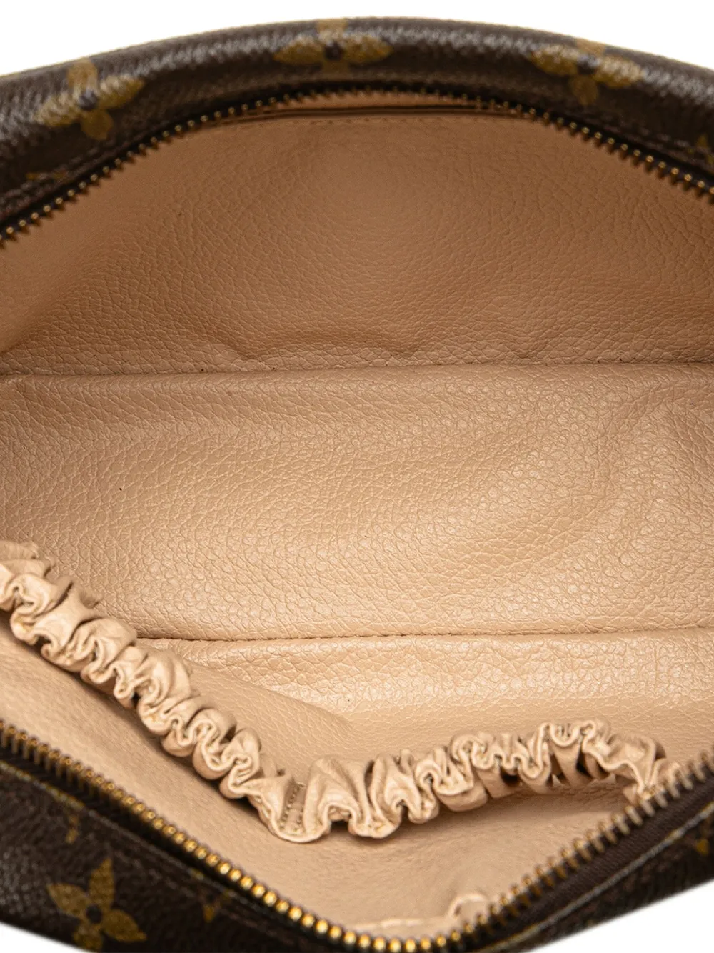 Pre-owned Louis Vuitton 1987 Monogram Trousse Toilette 23 Clutch Bag In Brown