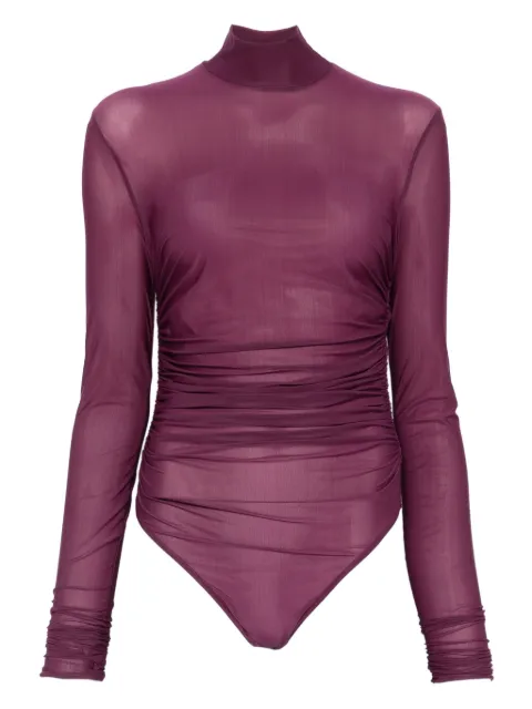 Aniye By high-neck mesh bodysuit