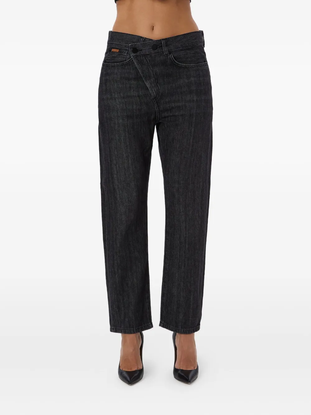 No44 crossover-waistband jeans | Tapered Jeans | Image 2