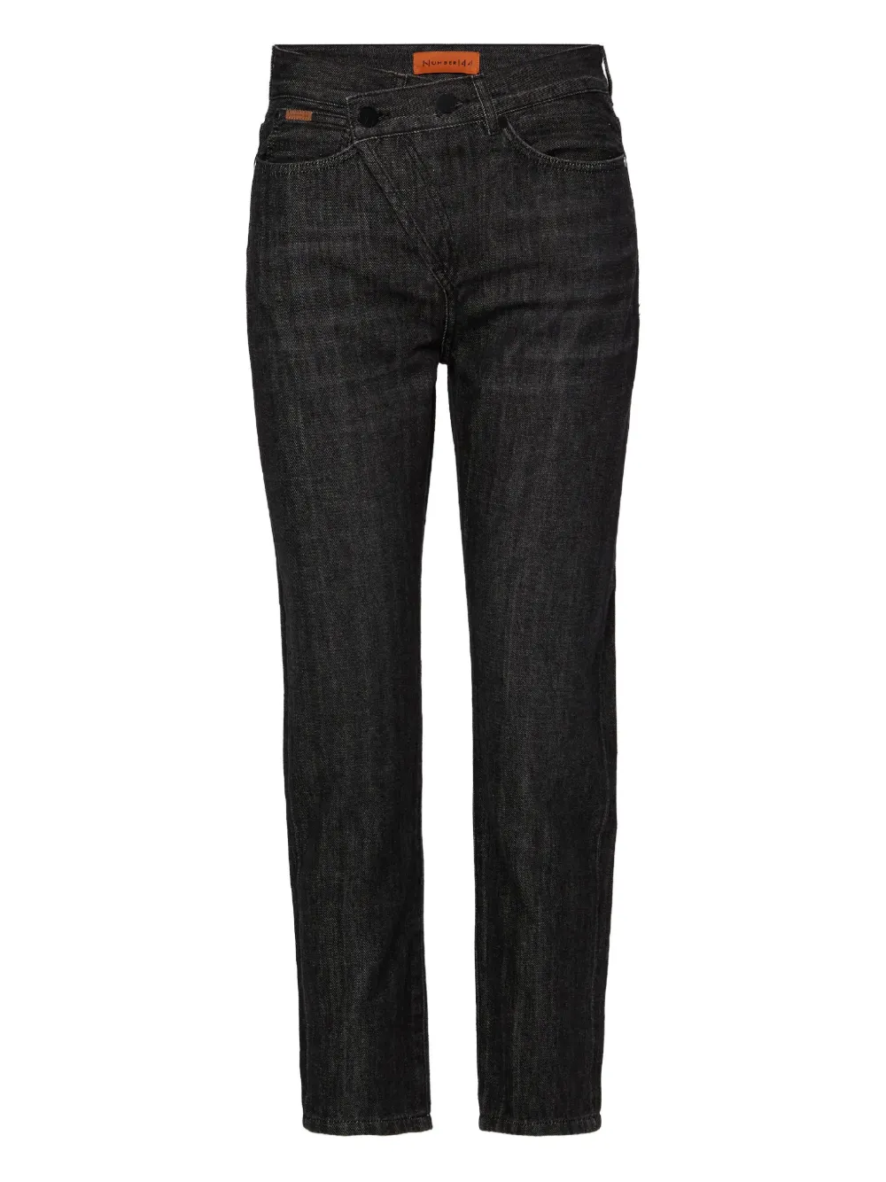 No44 crossover-waistband jeans | Black | Image 1