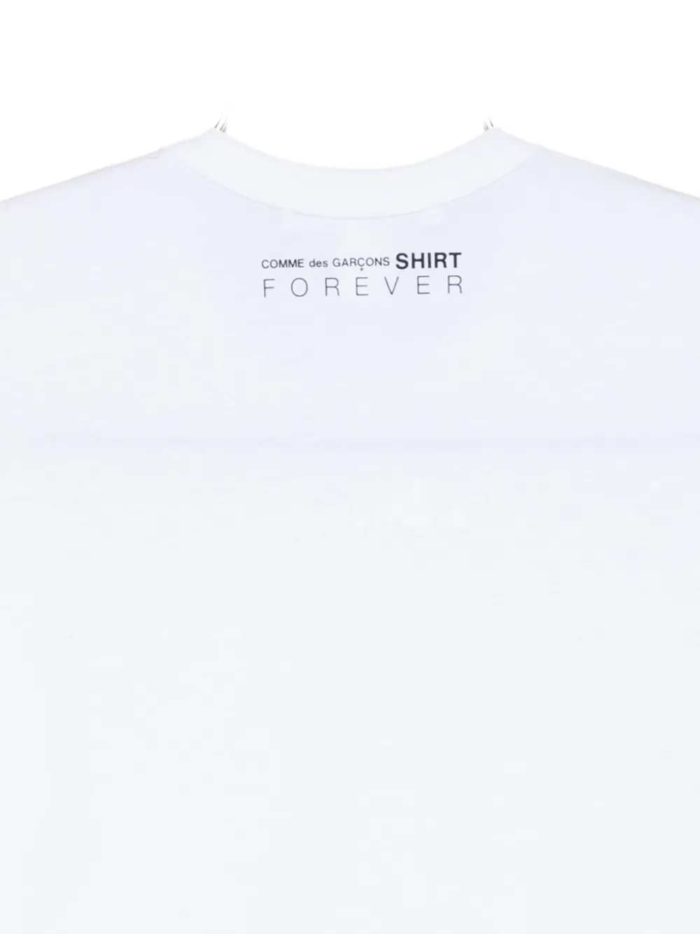 Comme Des Garçons Shirt Logo-print Cotton T-shirt In White
