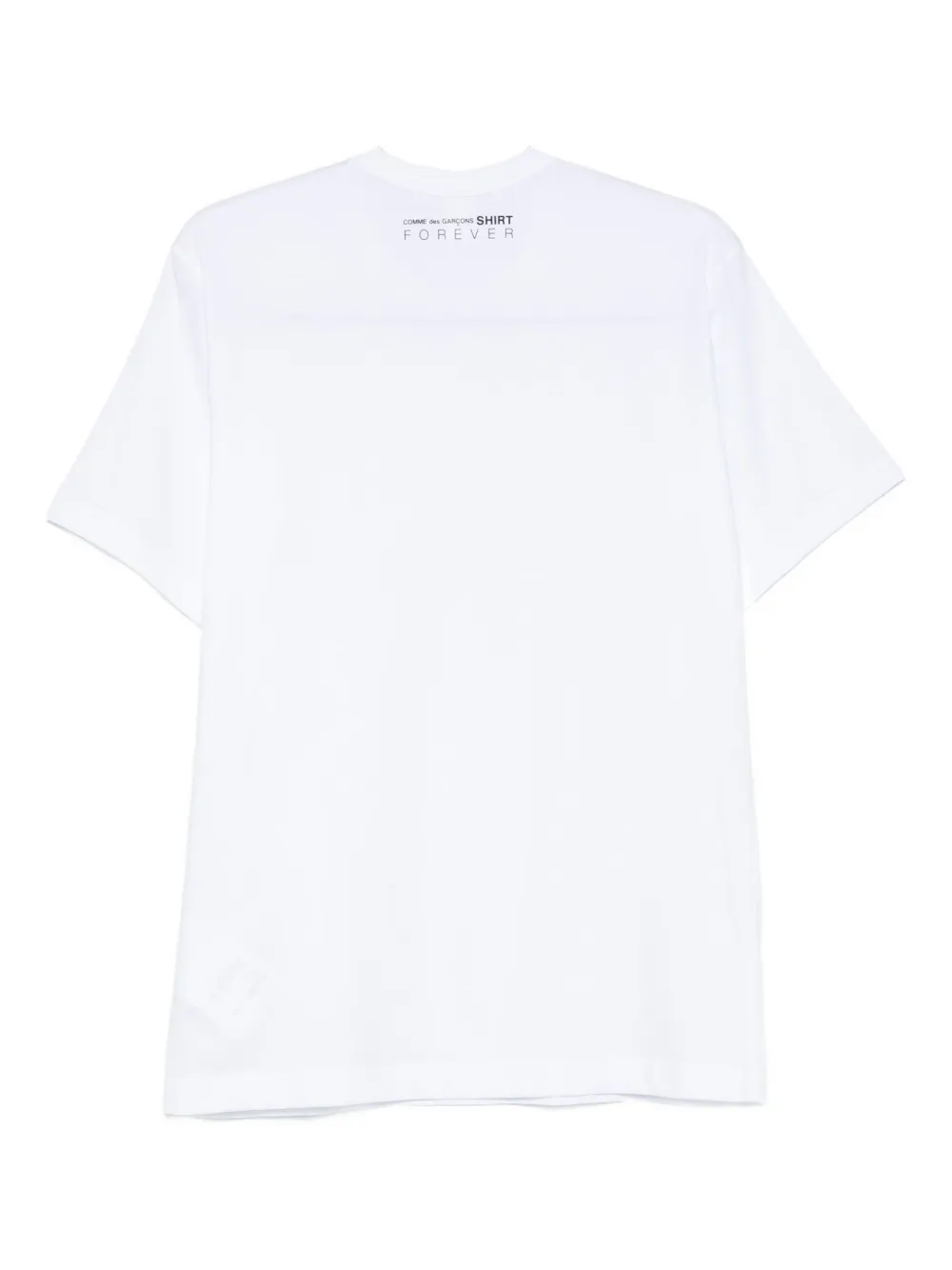 Comme Des Garçons Shirt Logo-print Cotton T-shirt In White