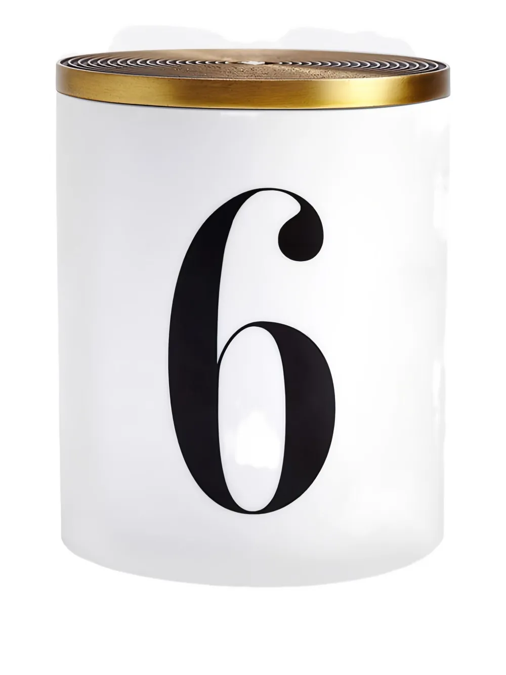 L'Objet number-print candle | White | Image 1