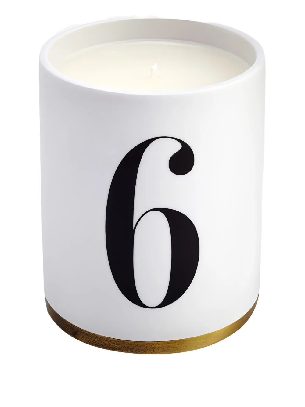 L'Objet number-print candle - Wit