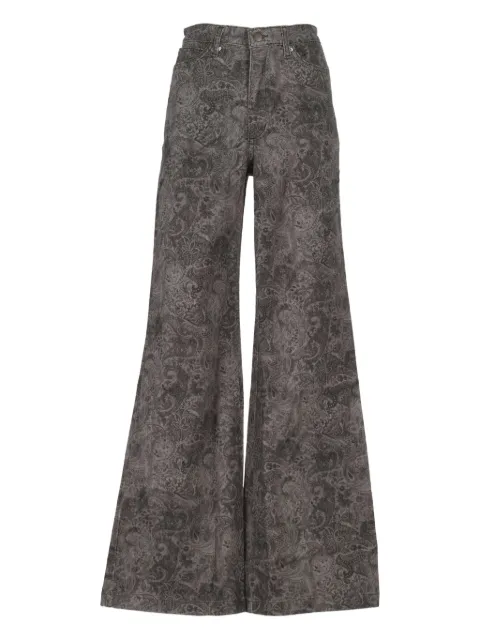 MAISON HOTEL cotton blend flared trousers