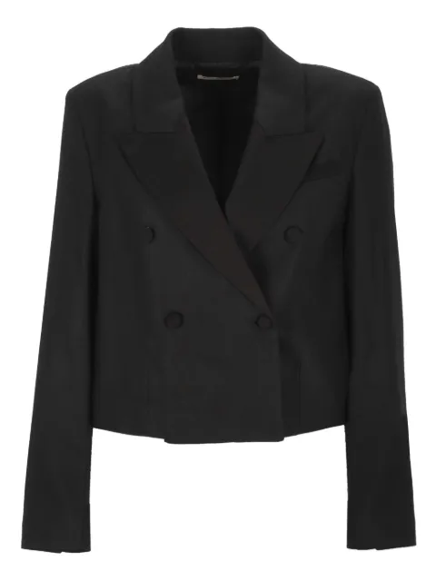 MAISON HOTEL cropped double-breasted blazer