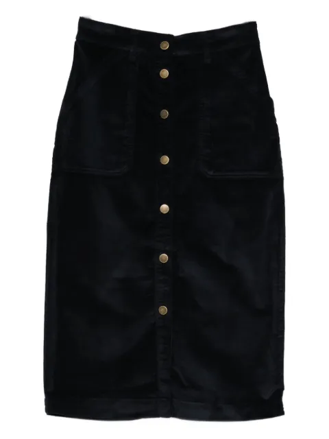 MAISON HOTEL button-front midi skirt