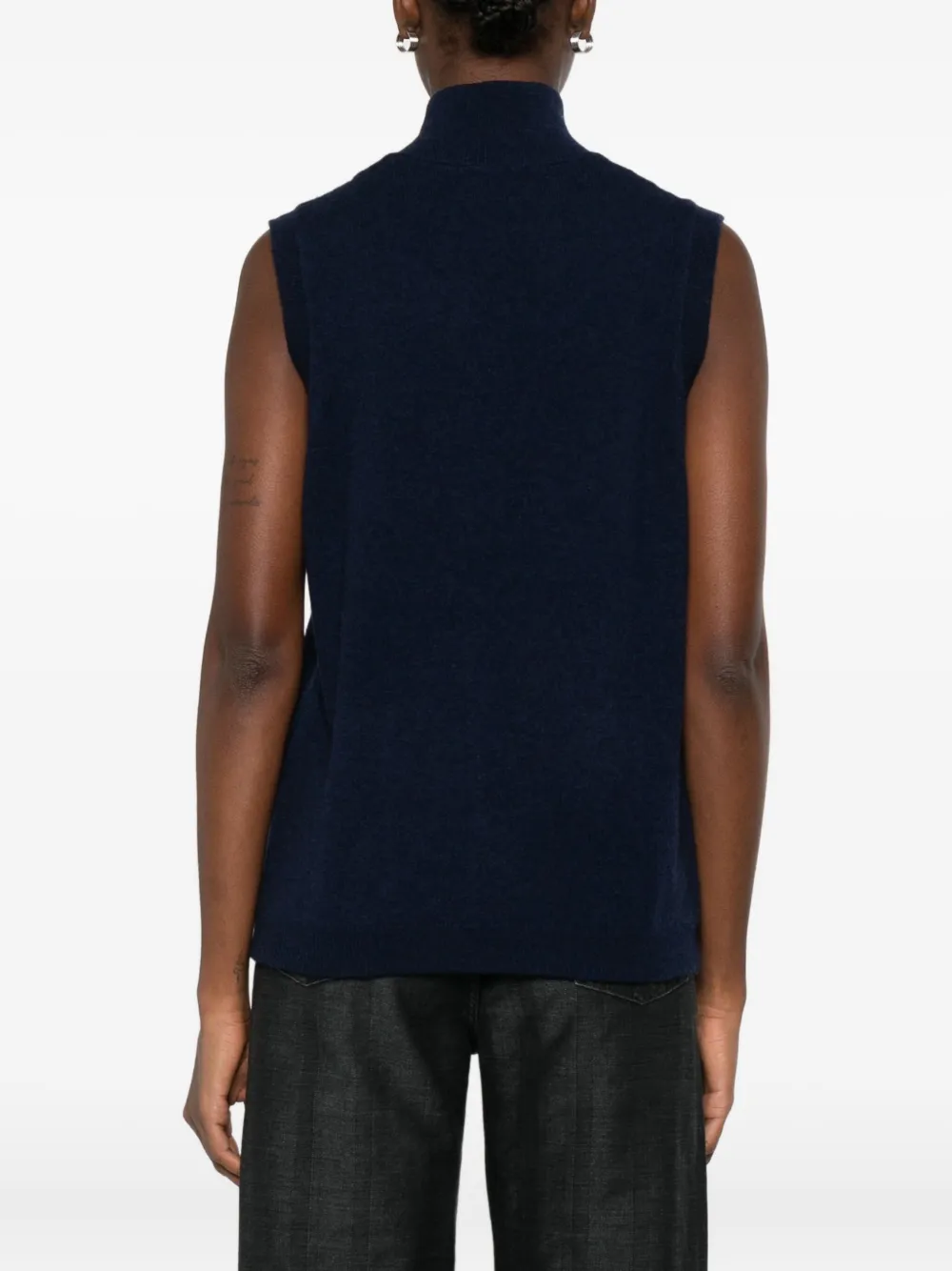 OLIVER LATTUGHI Spencer met knoopsluiting en opgestikte zak Blauw