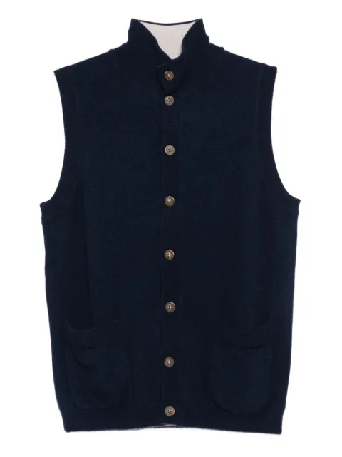 OLIVER LATTUGHI button-fastening patch-pocket vest