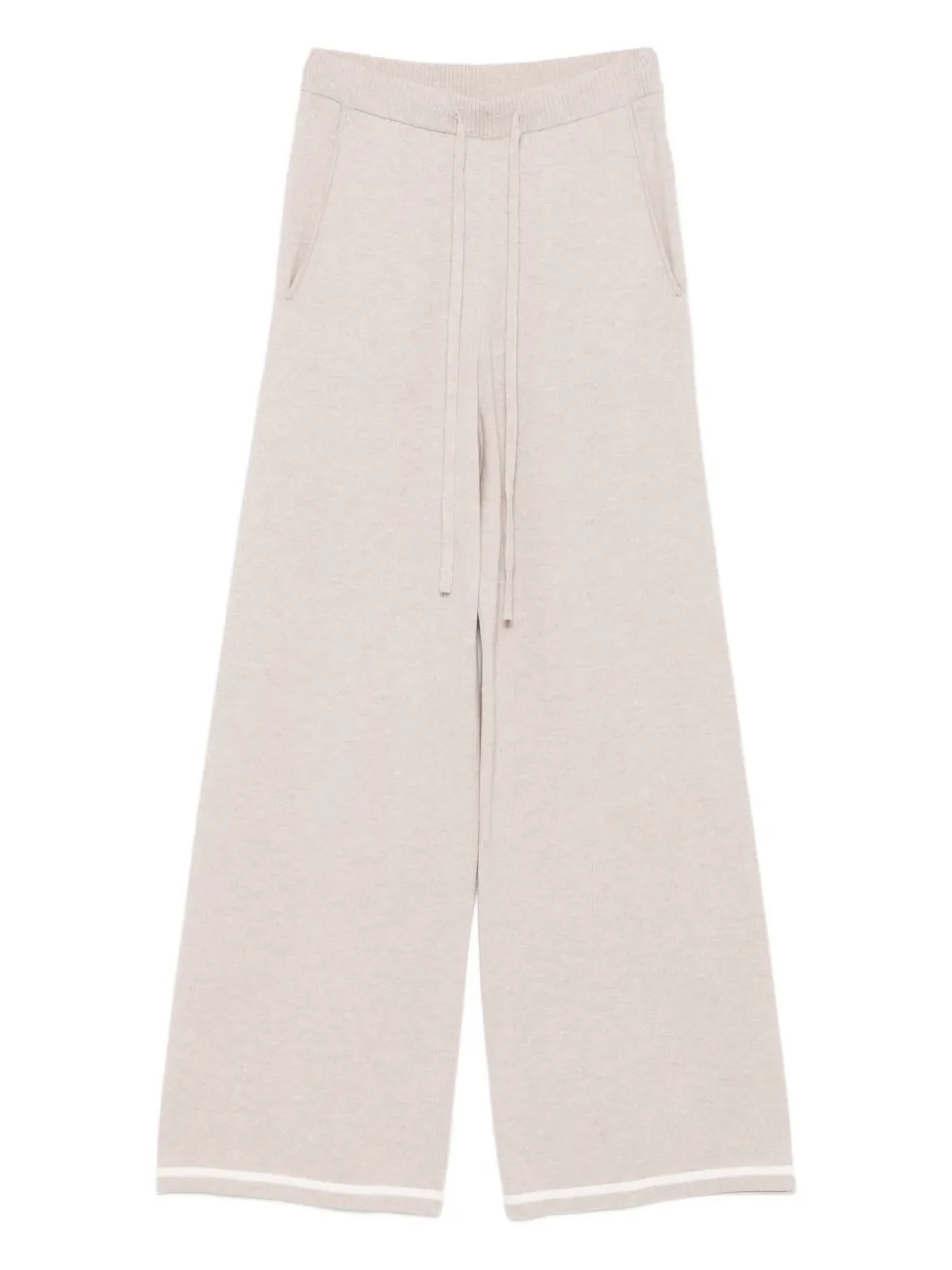 Purotatto elasticated-waist knitted trousers | Neutrals | Image 1