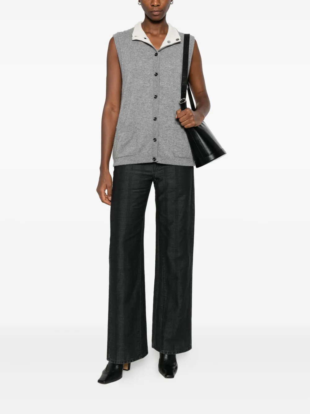 OLIVER LATTUGHI ribbed button-front vest | Waistcoats & Gilets | Image 2