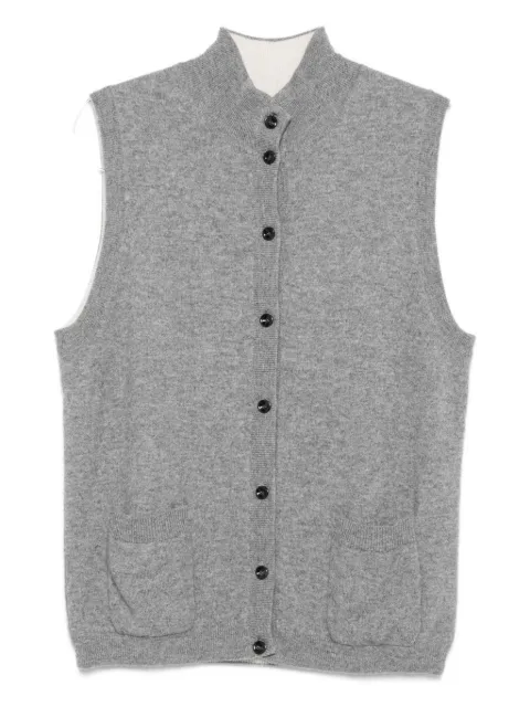 OLIVER LATTUGHI ribbed button-front vest