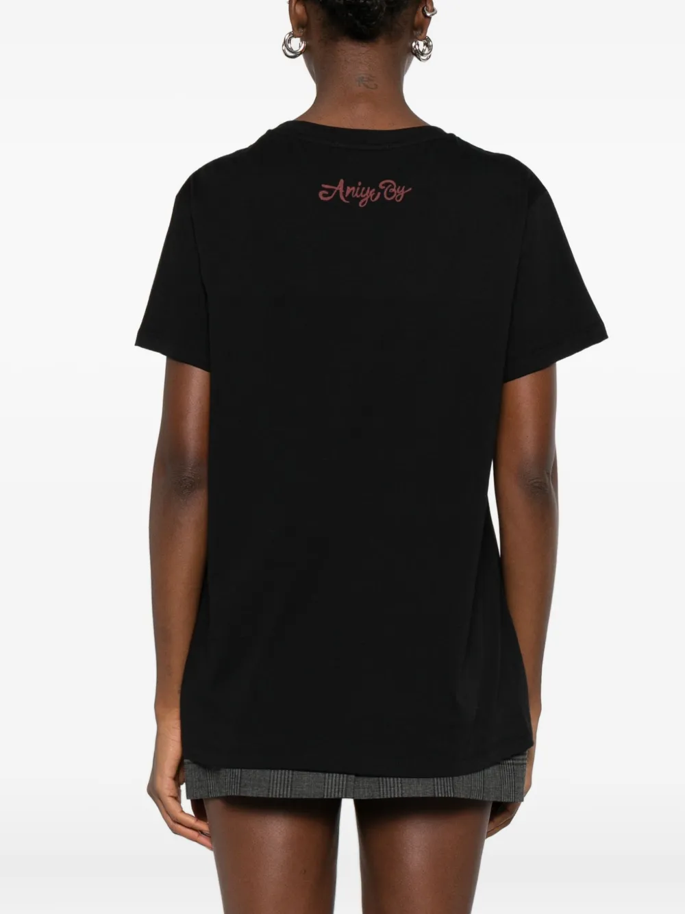 Aniye By Slogan-print T-shirt In Black
