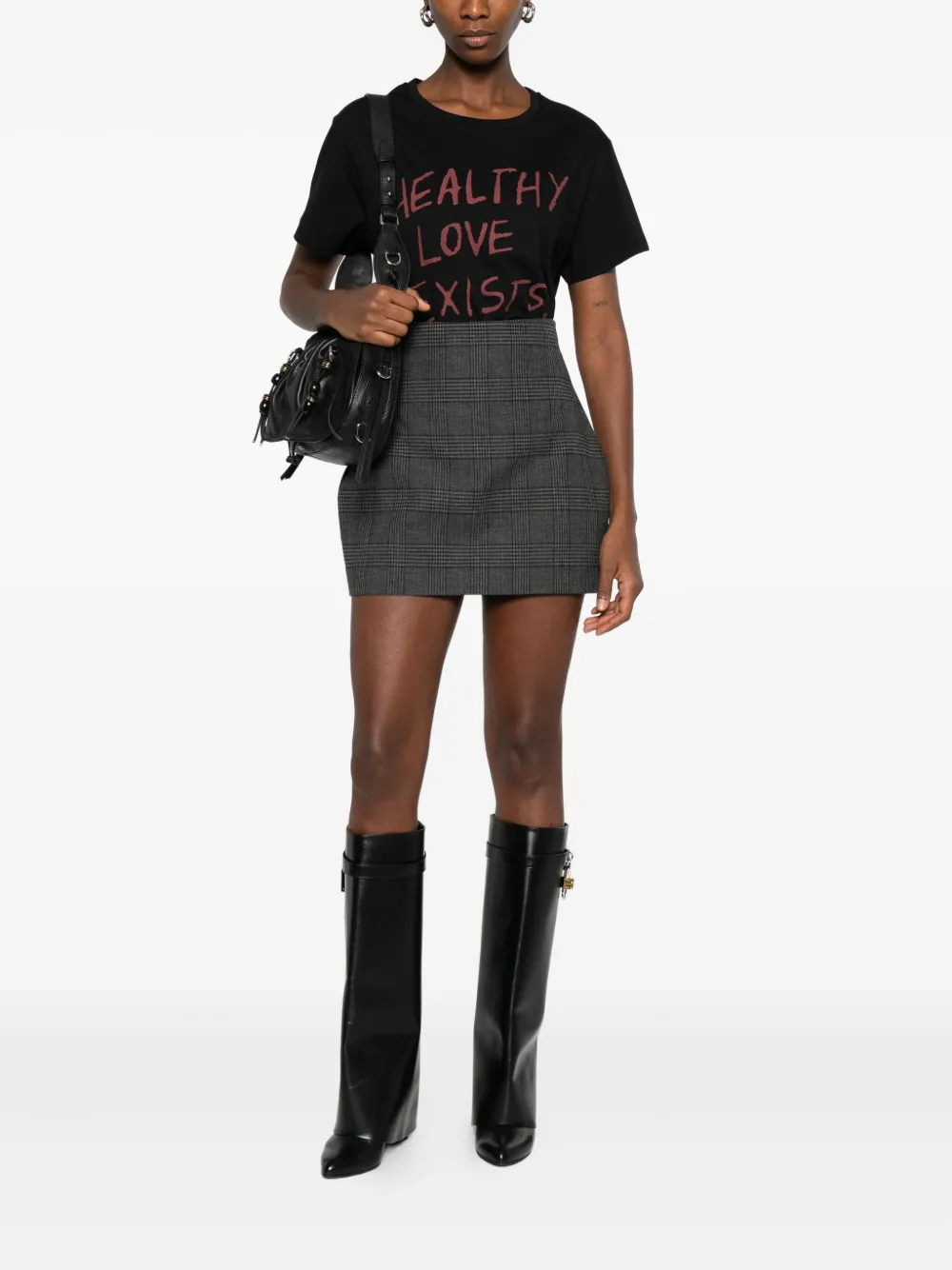 Aniye By Slogan-print T-shirt In Black