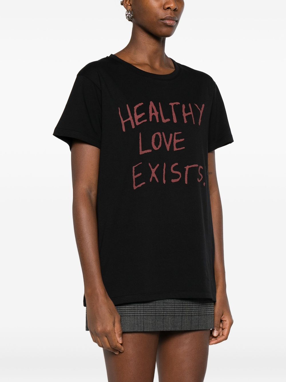 Aniye By Slogan-print T-shirt In Black