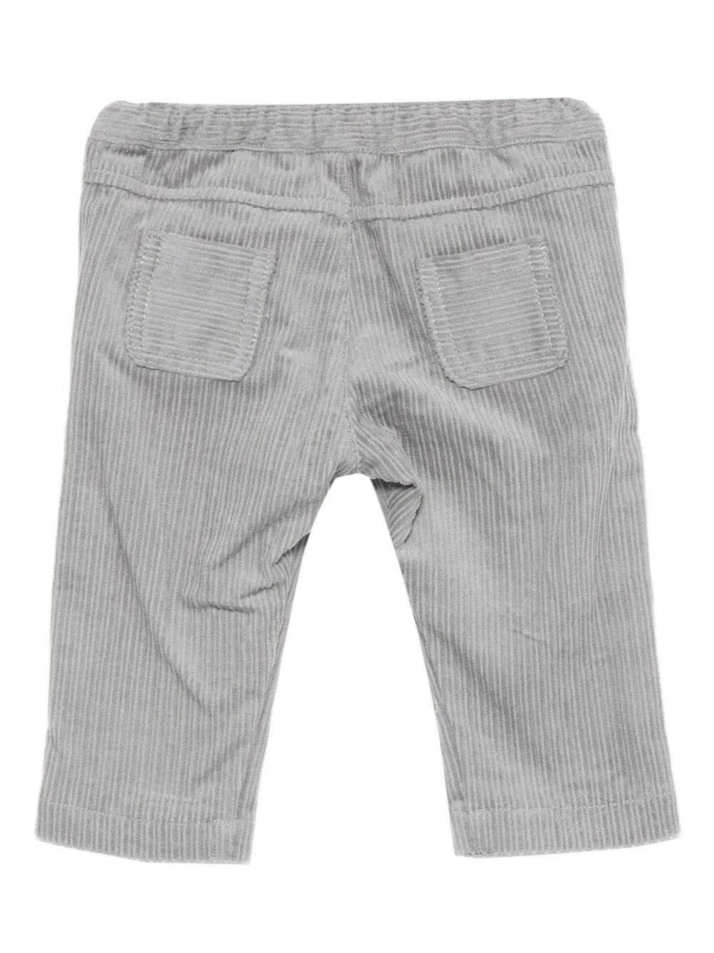 Tartine Et Chocolat Corduroy Button-detail Pants In Gray