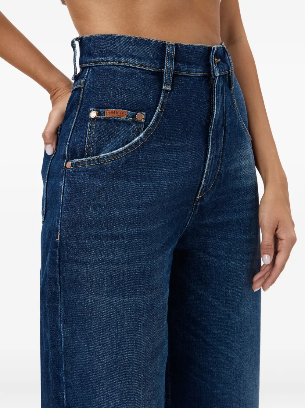 No44 Ellis high-waist jeans Blauw