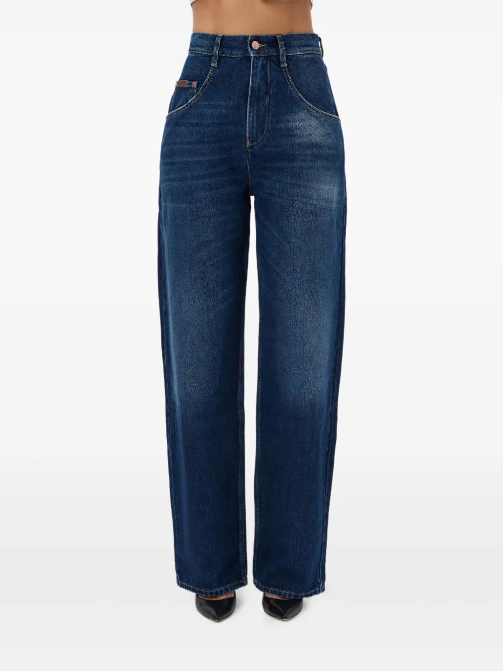 No44 Ellis high-waist jeans Blauw