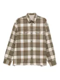 AMI Paris long-sleeve plaid shirt - Neutrals