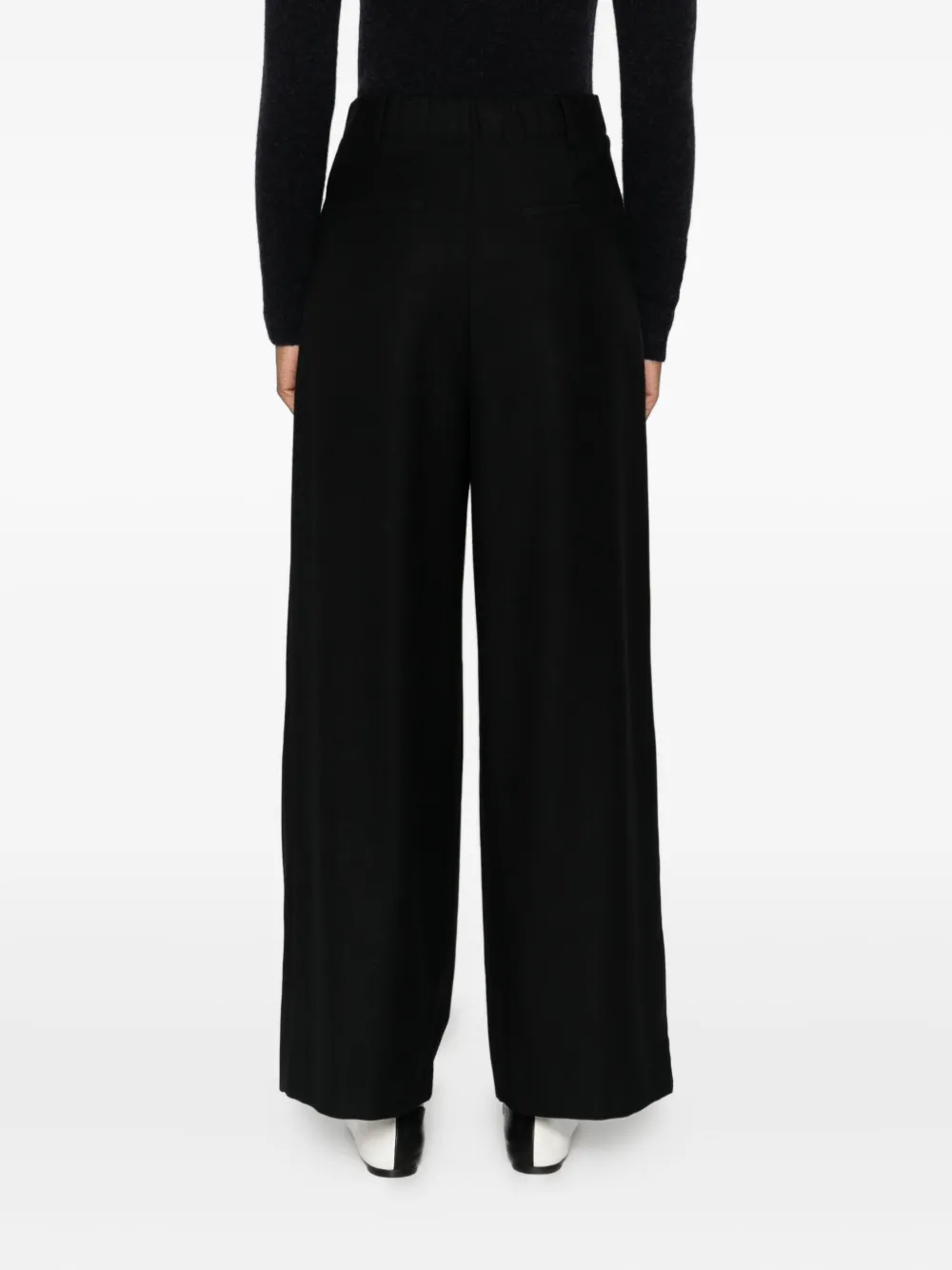 Susanne Bommer Pleat-detail Trousers In Black