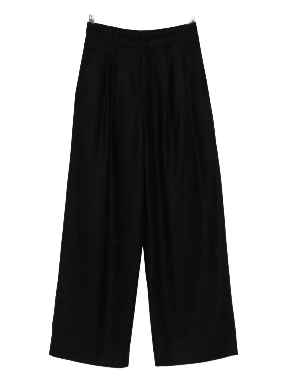 Susanne Bommer Pleat-detail Trousers In Black