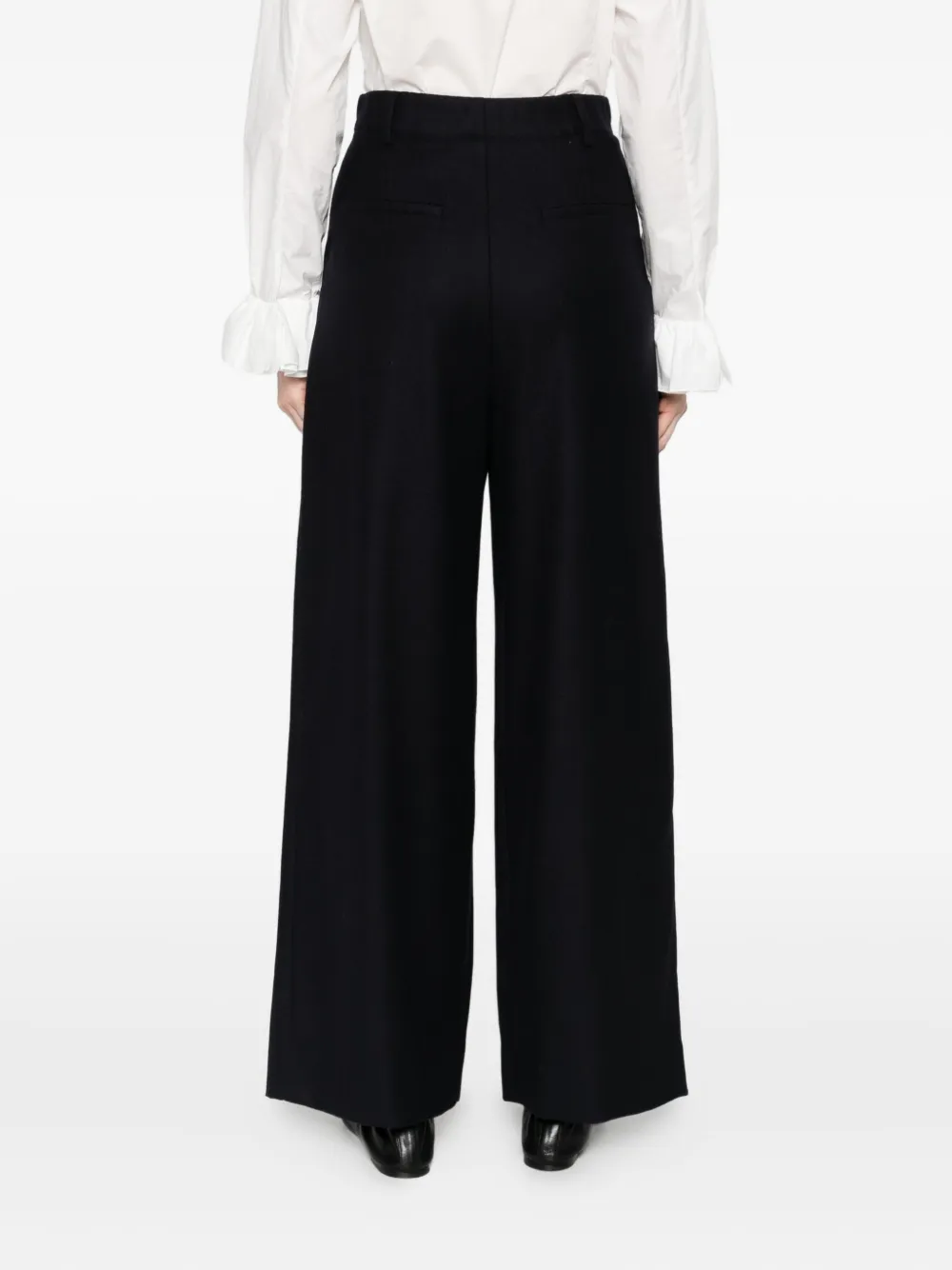 Susanne Bommer Pleat-detail Trousers In Black