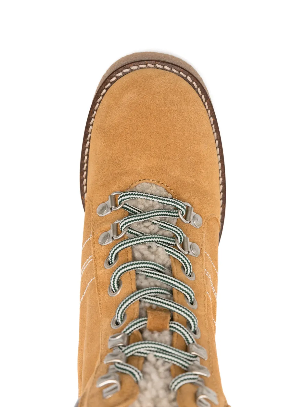 Woolrich 88mm Lace-up Block-heel Boots In Brown