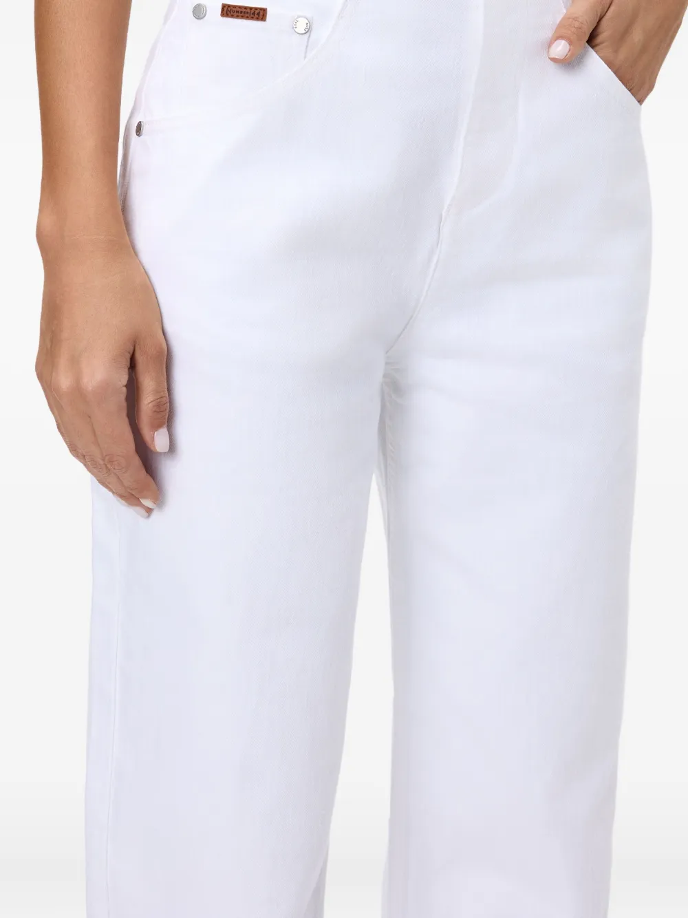 No44 Ellis high-waist jeans Wit