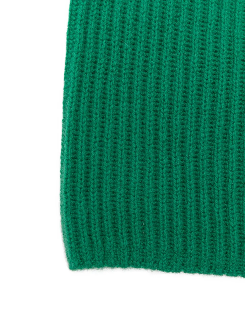 Allude Ribbed Beanie In Green