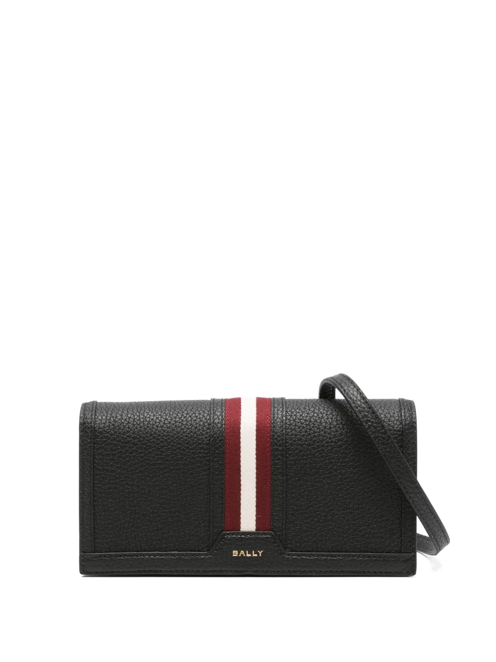 Bally Striped Crossbody Bag In Black